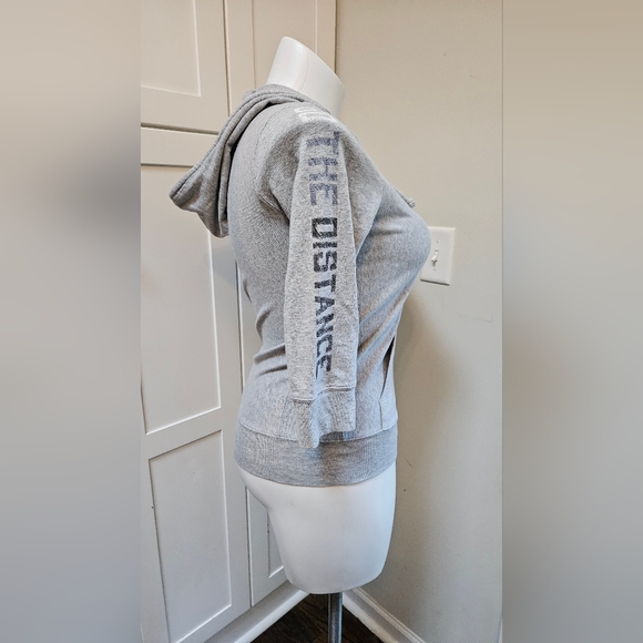 Aerie Fit US Medium Gray Hooded Top - Picture 7 of 7